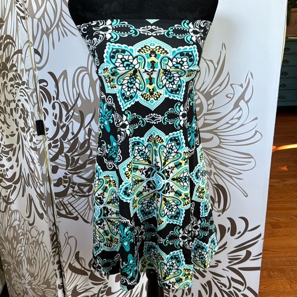 Lularoe Azure short full swing skirt strapless top